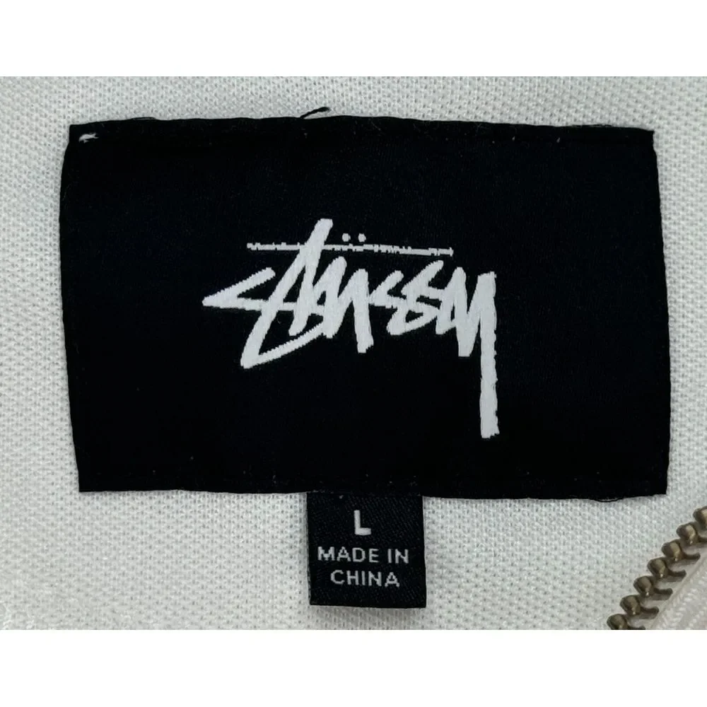 Stussy‎ Men's Full Zip Long Sleeve Poly Track Jacket Size Large